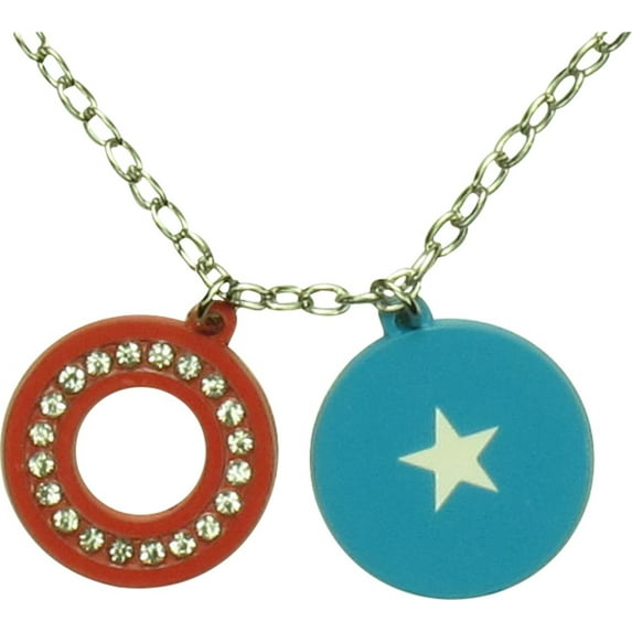Captain America Shield Chain Charms Necklace