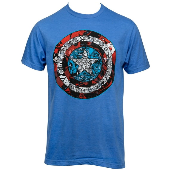 Captain America Shield Comic Images T-shirt-XLarge