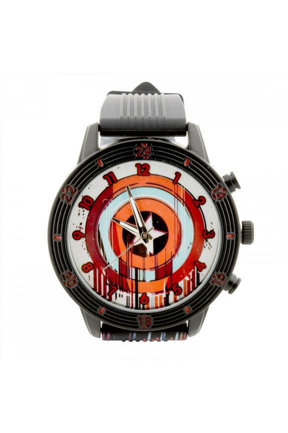 Shield Glitch Analog Watch