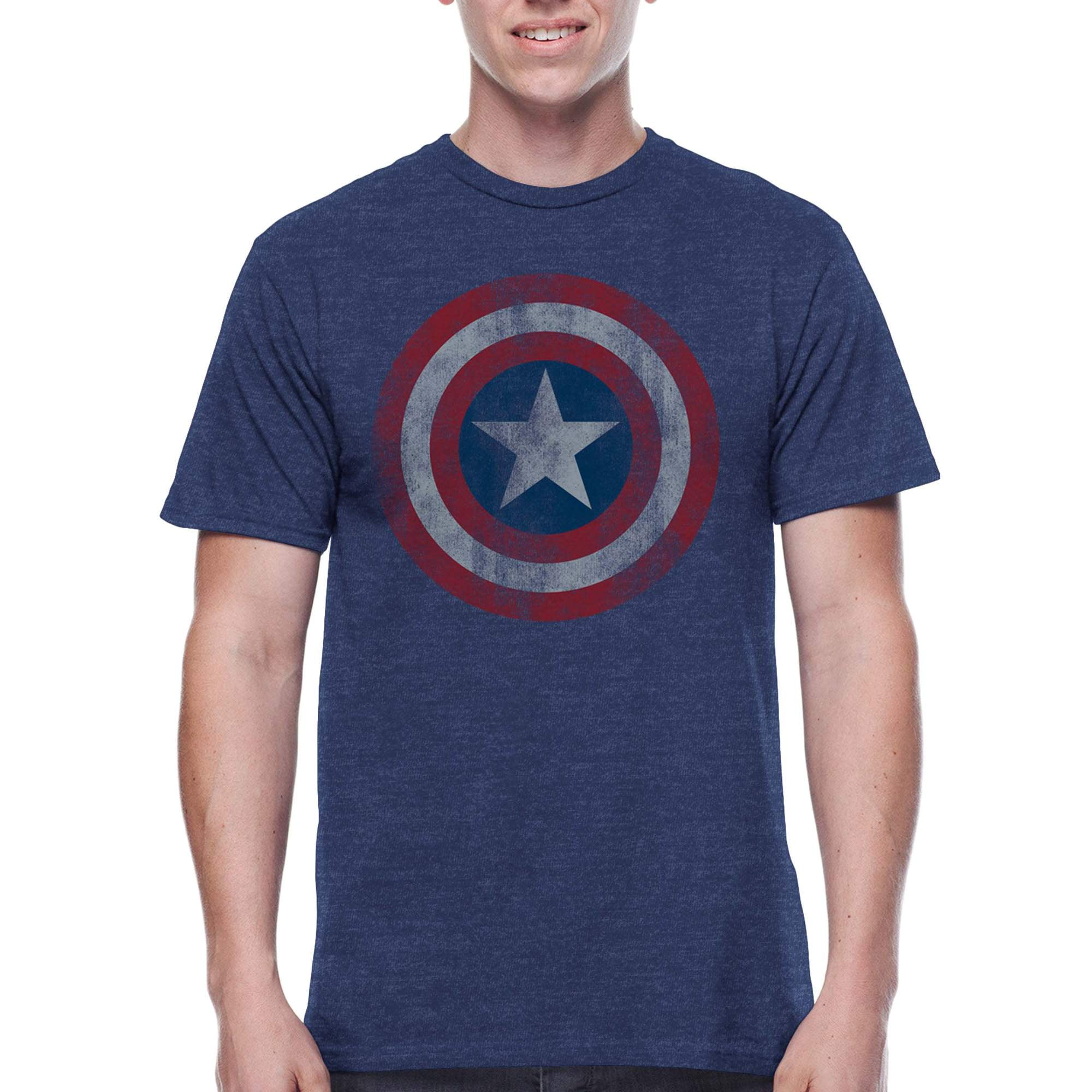 Captain America Shield Men's Graphic Tee - Walmart.com