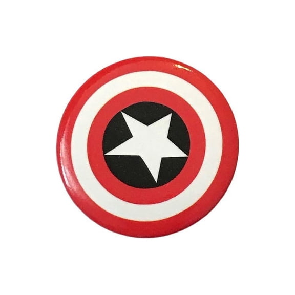 Captain America Shield Metal Button Pin Comic Book Fan Pin