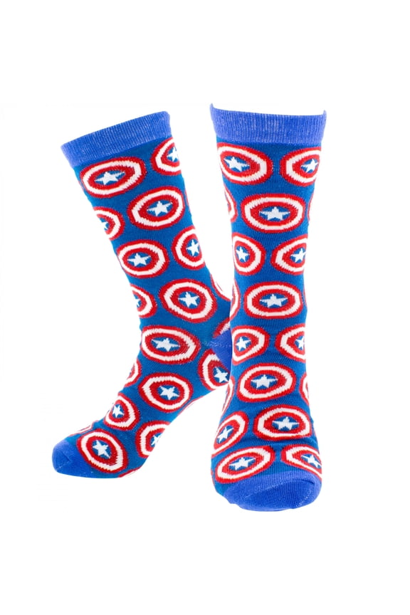 Shield Pattern Crew Socks