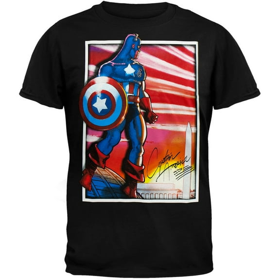 Captain America - Sincerely T-Shirt - Small