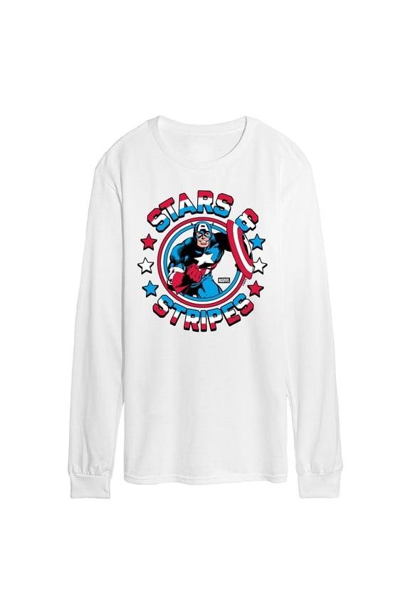 - Stars And Stripes - Men's Long Sleeve Graphic T-Shirt