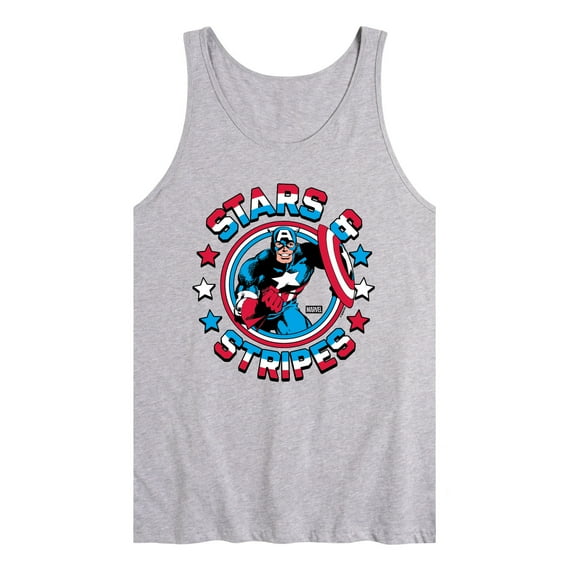 Captain America - Stars And Stripes - Men's Sleeveless Graphic Tank
