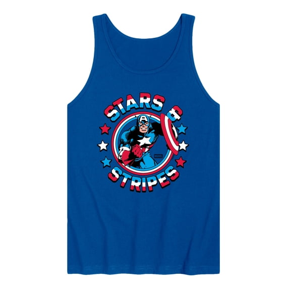 Captain America - Stars And Stripes - Men's Sleeveless Graphic Tank