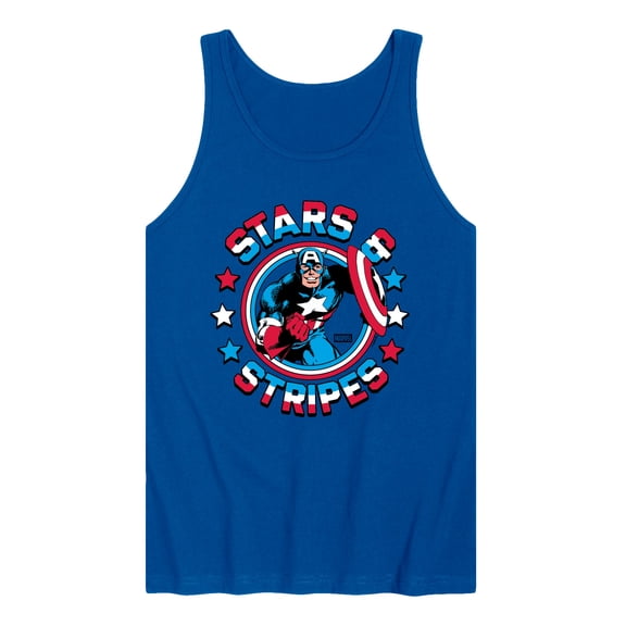 Captain America - Stars And Stripes - Men's Sleeveless Graphic Tank