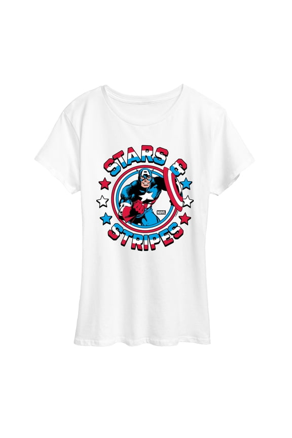 - Stars And Stripes - Women's Short Sleeve Graphic T-Shirt