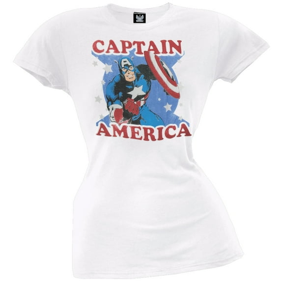 Captain America - Stars Juniors T-Shirt - X-Large