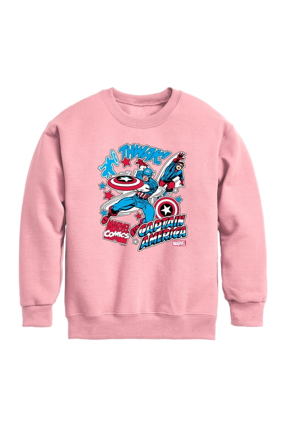 - Stickers - Youth Boys Crew Fleece Sweatshirt