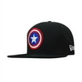 thumbnail image 1 of Captain America Symbol On Black 9Fifty Adjustable Hat, 1 of 6