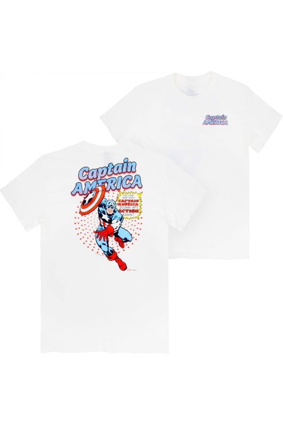 The One and Only Cap Front and Back Print T-Shirt-2XLarge