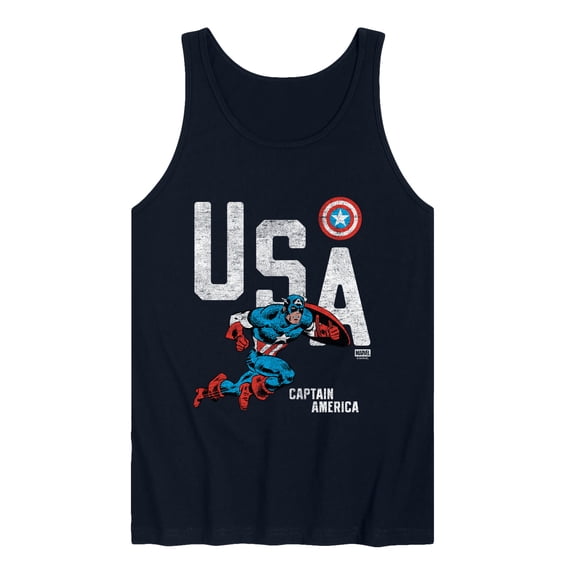 Captain America - USA - Men's Sleeveless Graphic Tank