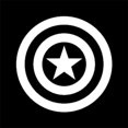 thumbnail image 1 of Captain America  Vinyl Cut Decal With No Background | 4.5 Inch White Decal | Car Truck Van Wall Laptop Cup, 1 of 1