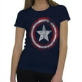 thumbnail image 1 of Captain America tsjuncapdissym-cs Captain America Womens Distressed Symbol T-Shirt - Small, 1 of 7
