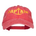 thumbnail image 1 of Captain Anchor Embroidered Washed Cap - Red OSFM, 1 of 5