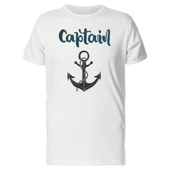 Captain Anchors T-Shirt Men -Image by Shutterstock, Male Large