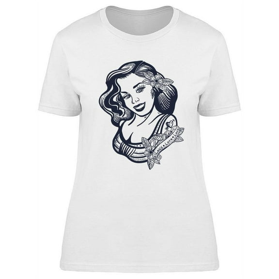 Captain And Sailor Girl T-Shirt Women -Image by Shutterstock, Female Large