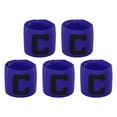 thumbnail image 1 of Captain Armband Adjustable Elastic Soccer Captain's Arm Band, Blue, 5 Pack, 1 of 5