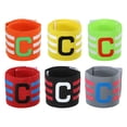 thumbnail image 1 of Captain Armband Adjustable Elastic Soccer Captain's Arm Band, Multicolor, 6 Pack, 1 of 6