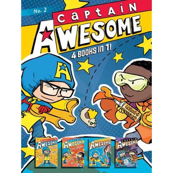 Pre-Owned Captain Awesome 4 Books in 1! No. 2: Captain Awesome to the Rescue, Captain Awesome vs. Nacho Cheese Man, Captain Awesome and the New Kid, Captain Awesome vs. the Spooky, Scary House