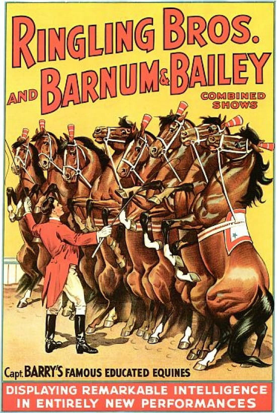 Captain Barry Equestrian Circus Canvas Art - (18 x 24)