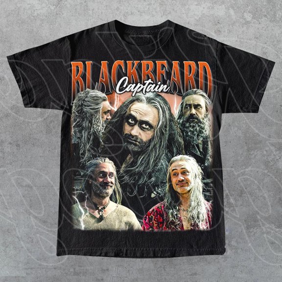 Captain Blackbeard Vintage T-Shirt, Gift For Woman and Man Unisex T-Shirt