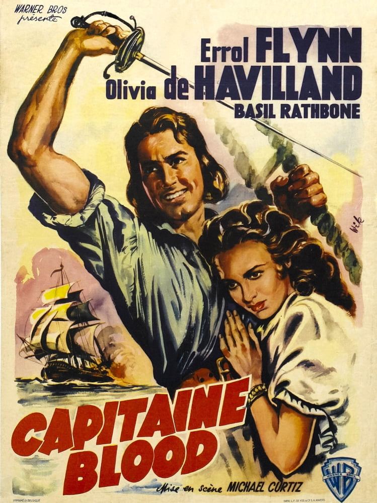 Captain Blood Canvas Art -  (11 x 17)