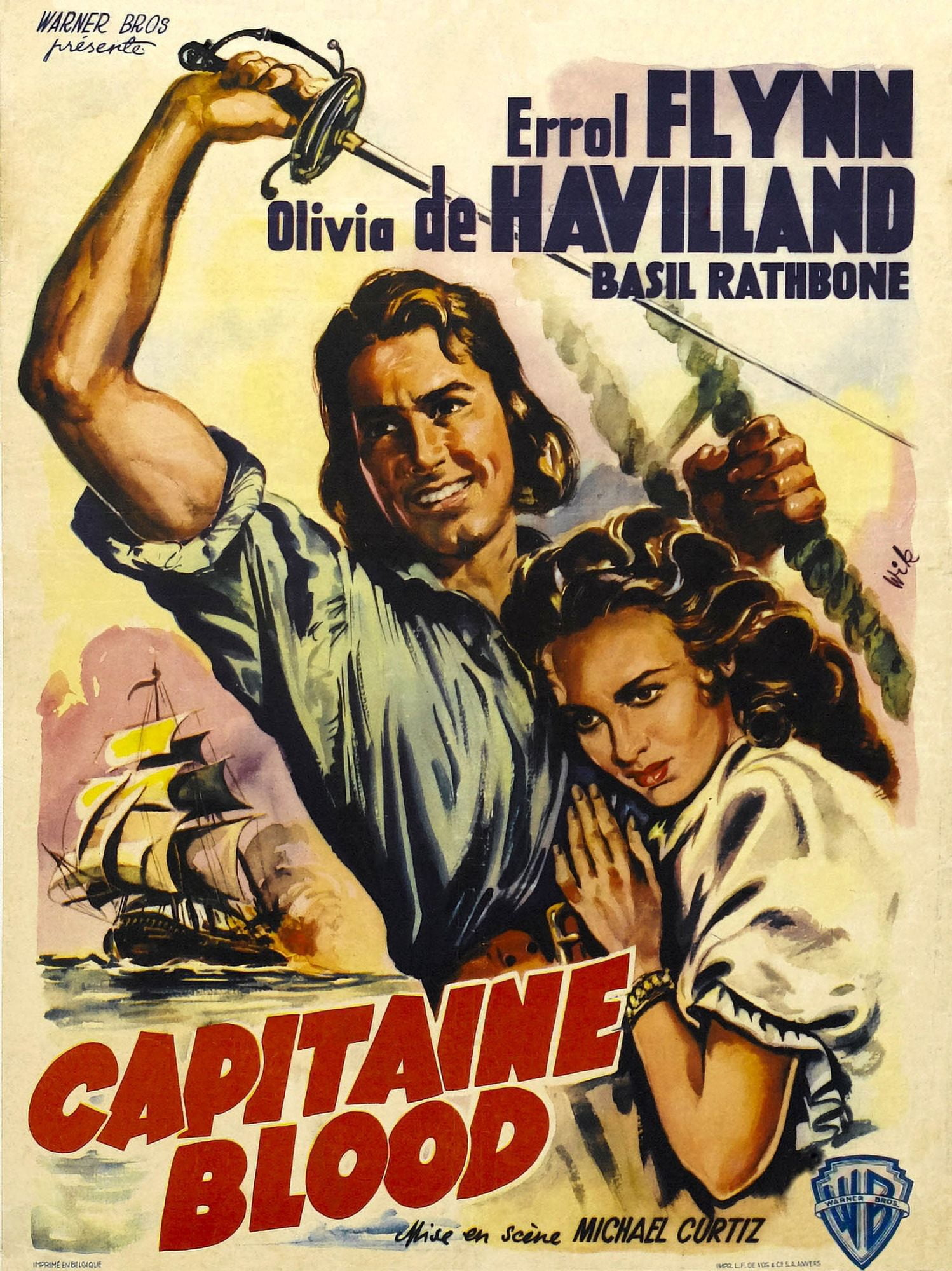 Captain Blood Canvas Art - (24 x 36)