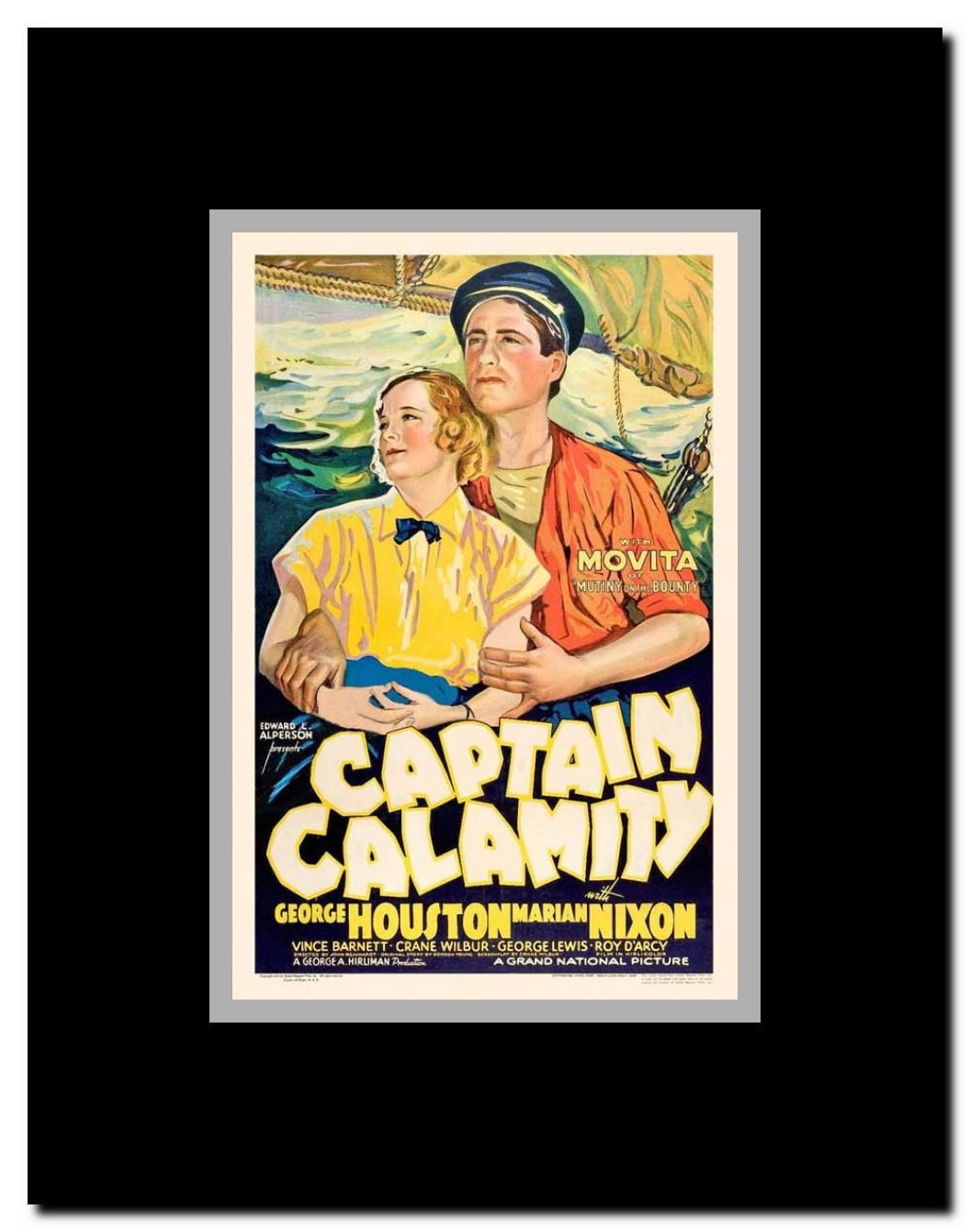 Captain Calamity Framed Movie Poster