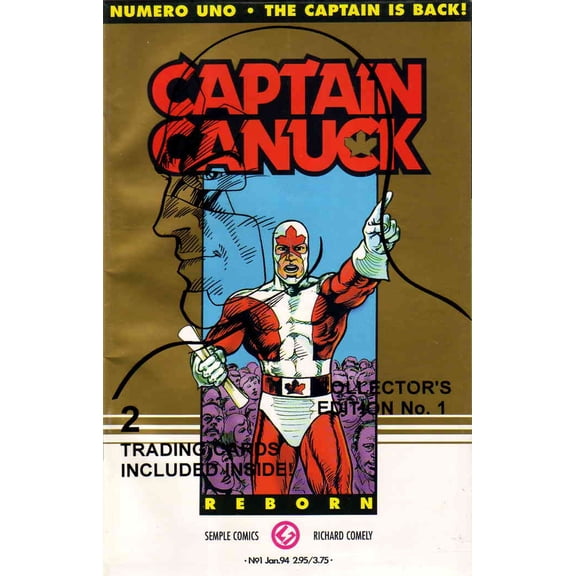Captain Canuck Reborn #1 Gold Variant VF ; Semple Comic Book