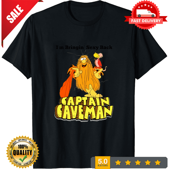 Captain Caveman T Shirt Animated 80s TV Show Cartoon Kids Cool Gift Tee M344, ULTRA LIMITED-TH69146