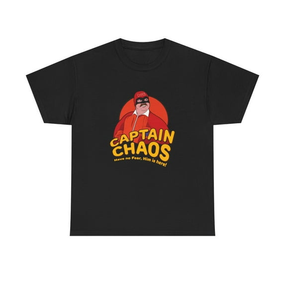 Captain Chaos Have No Fear Cannonball Run TShirt Nostalgia Black Maroon Tee - Black / XL