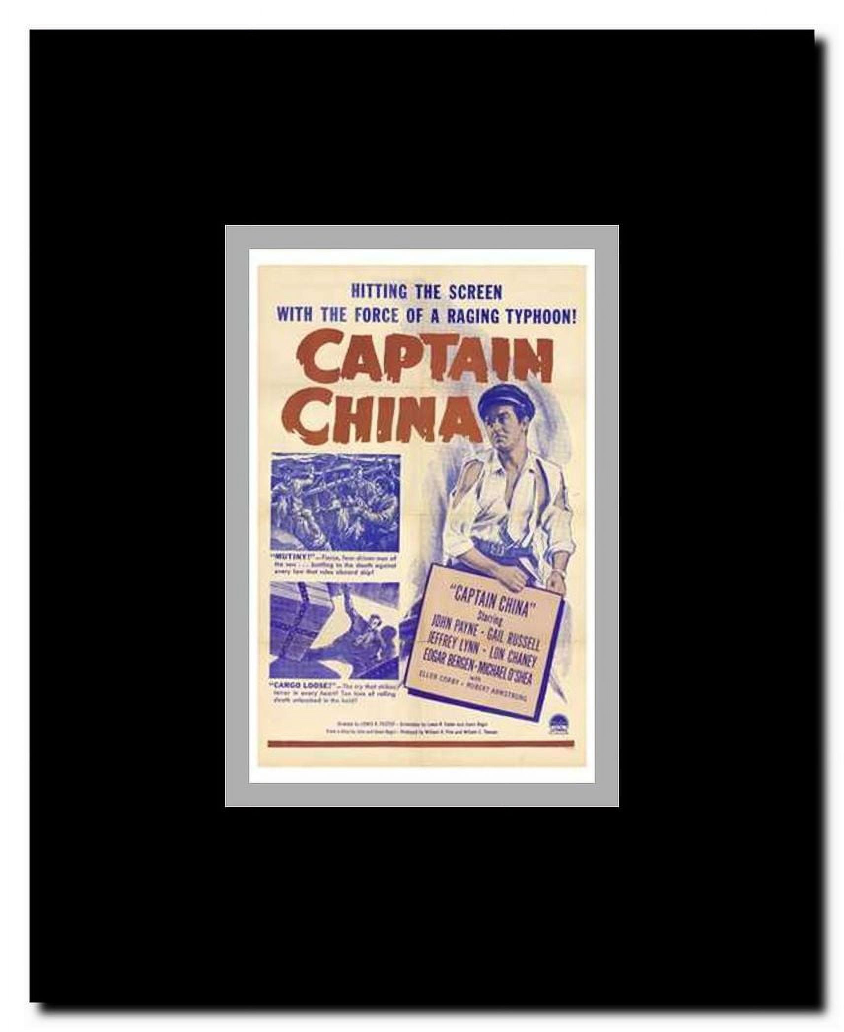 Captain China Framed Movie Poster