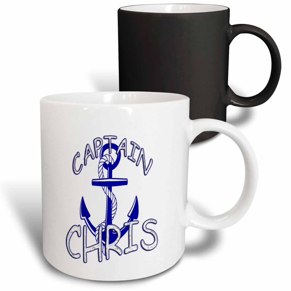 3drose, Captain Chris. Personalized Quotes., 11oz Magic Transforming Mug