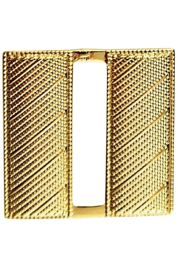Captain, Corrugated, Pin Safety Catch, Pairs, Gold Plating, Regular-1 High