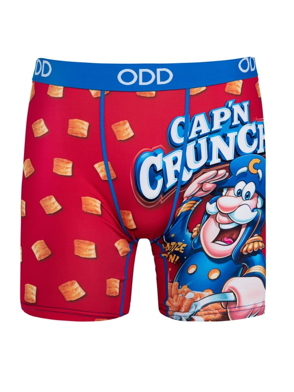 Cap’n Crunch Boxer Briefs, Mens Cereal Underwear, Size S