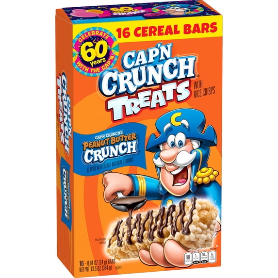Captain Crunch, Treat Bar, Peanut Butter, 16 Count Box