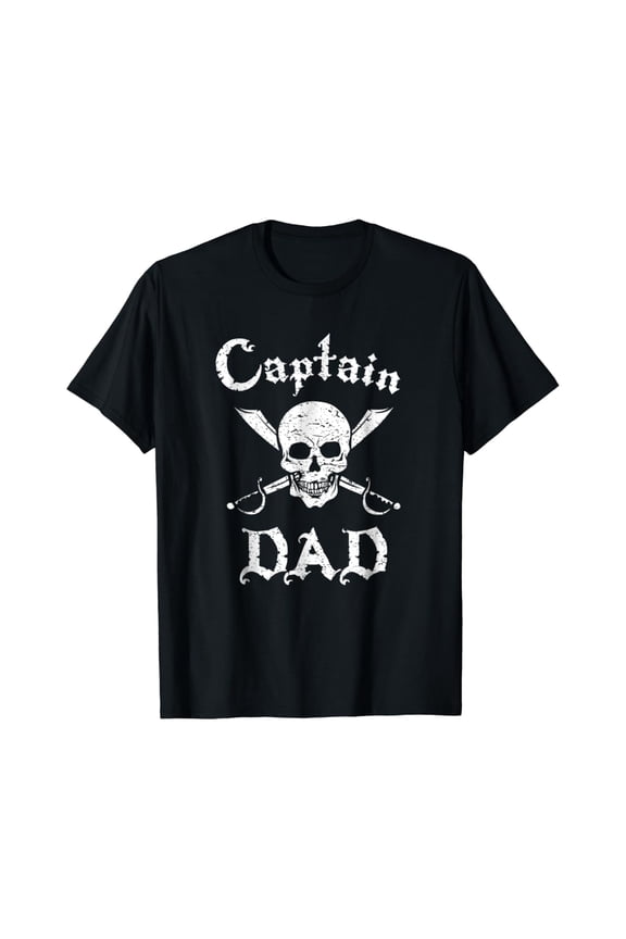 Captain Dad Funny Pirate T-Shirt