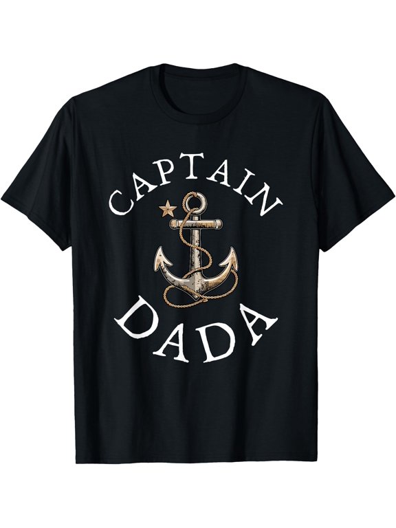 Captain Dada Boat Sailing Boating Anchor T T-Shirt