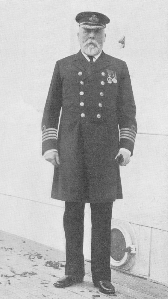 Captain Edward John Smith Rd Rnr January 27 1850 To April 15 1912 Captain Of Rms Titanic Who Went Down With The Ship Canvas Art - Ken Welsh Design Pics (22 x 40)