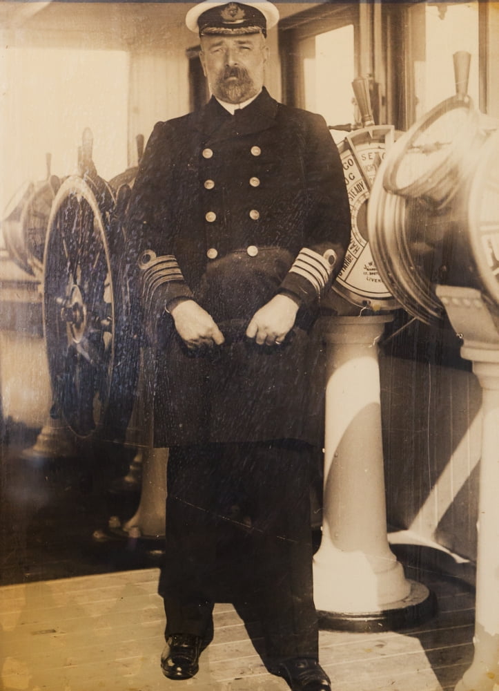 Captain Edward John Smith Rd Rnr January 27 1850 To April 15 1912 Captain Of Rms Titanic Who Went Down With The Ship Canvas Art - Ken Welsh Design Pics (26 x 36)