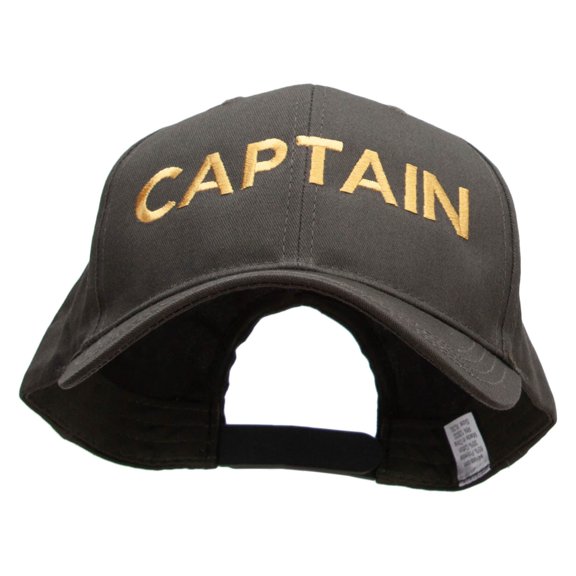 Captain Embroiderd Big Size Structured Solid Poly Cotton Twill High Profile Pro Style Cap - Olive XL-3XL