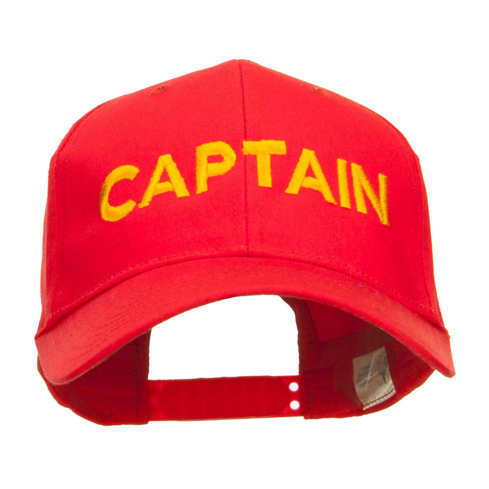 Captain Embroidered Cap - Navy, One Size Fits Most (OSFM), Unisex Adult Baseball Cap - View #5