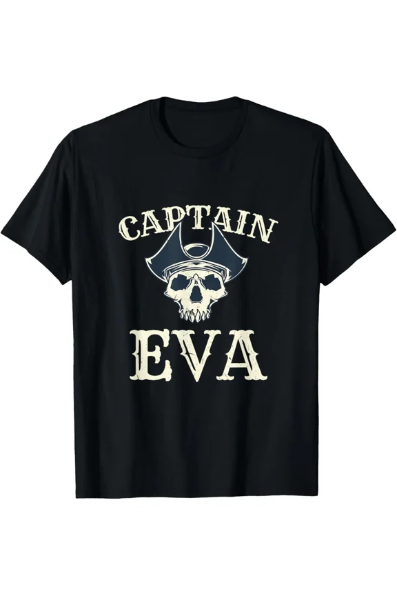 Captain Eva Personal Name Nickname Villain Friend Unisex T-Shirt ,up to size 5XL