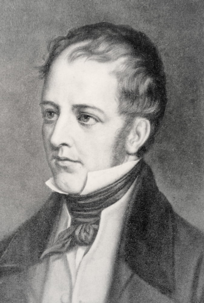Captain Frederick Marryat 1792 To 1848 English Novelist Canvas Art - Ken Welsh Design Pics (12 x 17)