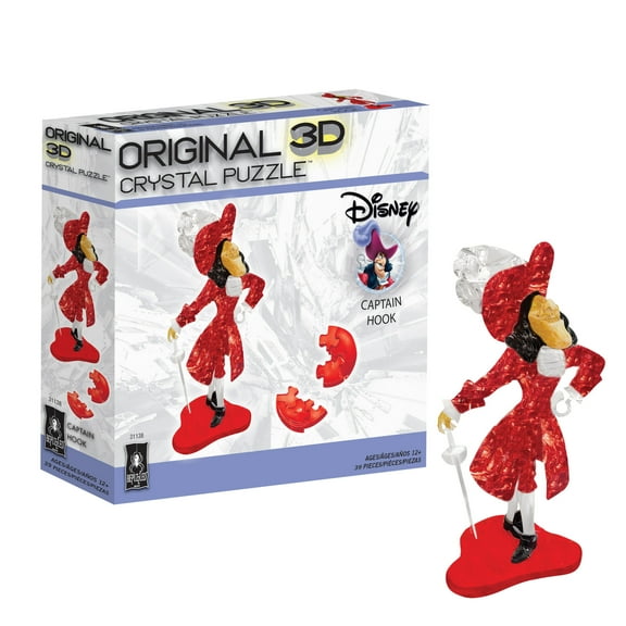 Captain Hook Original 3D Crystal Puzzles from BePuzzled, Ages 12 and Up