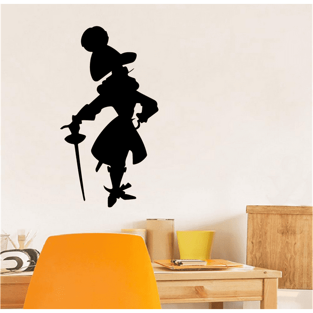 Captain Hook Silhouette Peter Pan Disney Movie Character Disney Vinyl