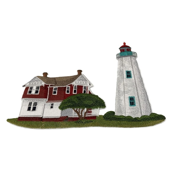 Captain I See The Light Custom and Unique Lighthouse [ Old Point Comfort Lighthouse (Virginia) ] Embroidered Iron on/Sew Patch (9.14" x 6.9")