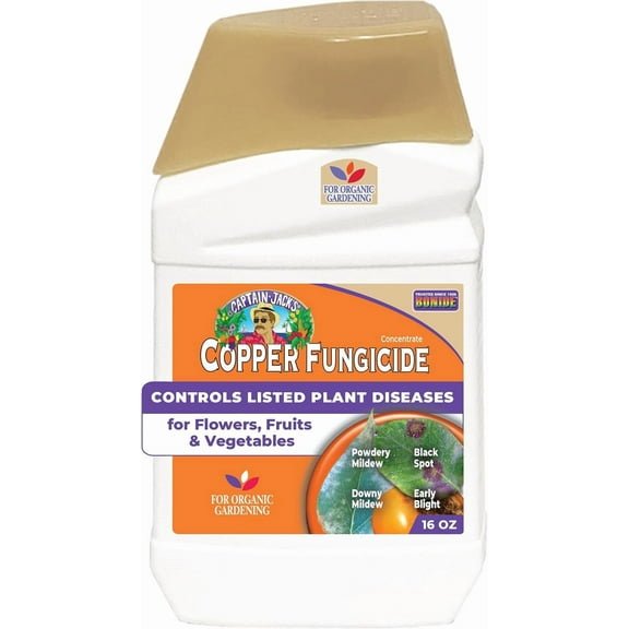 Captain Jack Copper Fungicide 16 oz Concentrated Plant Disease Control Solution for Organic Gardening